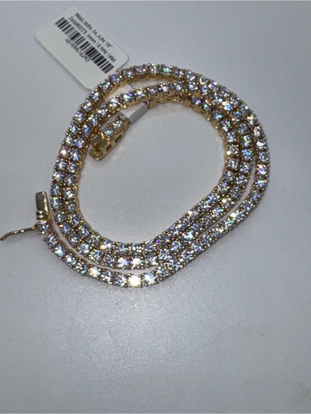 18k 15ct Tennis Necklace - Picture 12 of 12